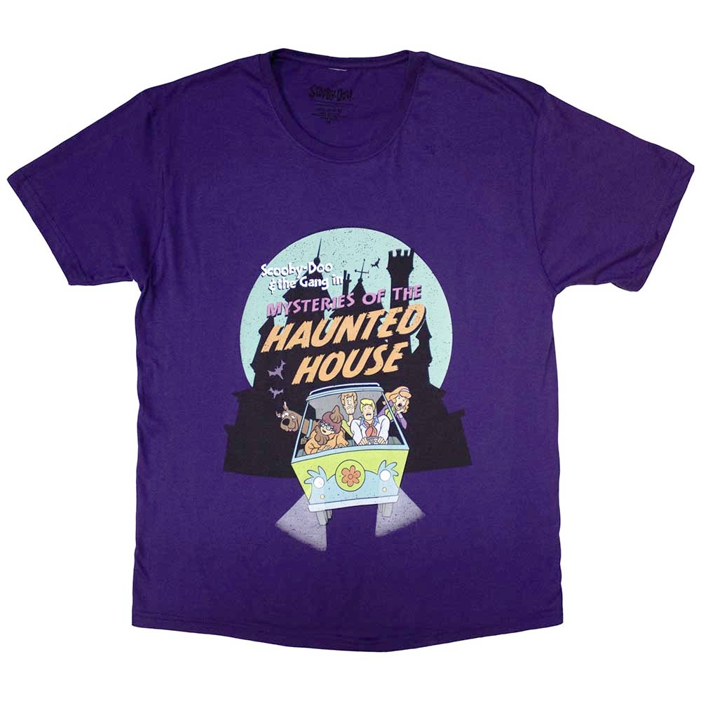 ScoobyDoo - Haunted House Tshirt Homme - Violet